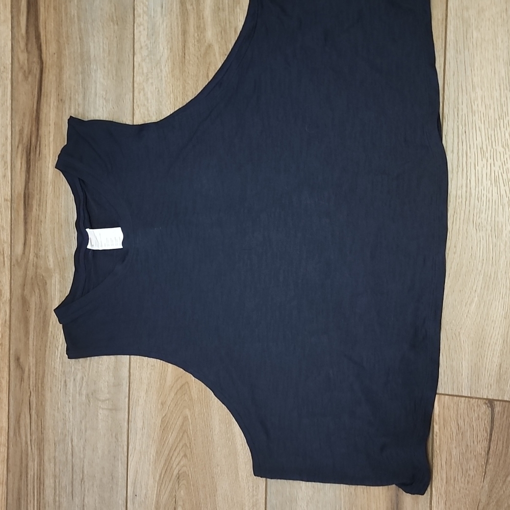 Fabletics Cropped Tank Top in Navy Blue sz XL